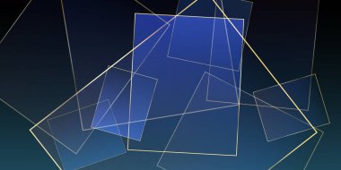 Altın çizgili Mor Gökyüzü İş Çerçevesi. Yeni Yıl Kareleri Sınırı. Üç boyutlu Soyut Çokgen Parlak Arkaplan. Kraliyet Gümüş Geo Kağıdı. Koyu mavi lüks kart. Gümüş Premium Üçgen Sancak.