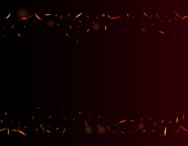 Alevli Alevli Kıvılcımlar Arkaplanı. Parlak Gece, Altın Yıldızlar. Yanan Alevler. Siyaha Gerçekçi Ateş Etkisi. Gerçekçi Enerji Parıltısı. İzole Ateş, Kırmızı Sarı Turuncu Parıltı, Duman.