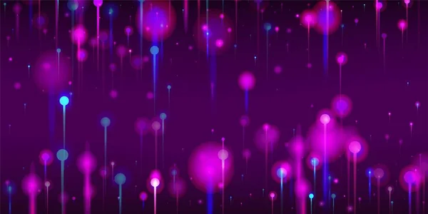 Рожевий Фіолетовий Синій Абстрактний Фон Штучний Інтелект Великі Дані Інтернет — стоковий вектор
