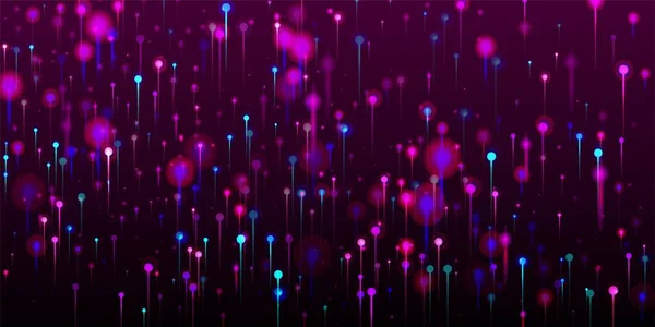 Ροζ Μωβ Μπλε Αφηρημένη Ταπετσαρία Φωτεινό Φως Εκπέμπει Στοιχεία Επιστημονικό — Διανυσματικό Αρχείο