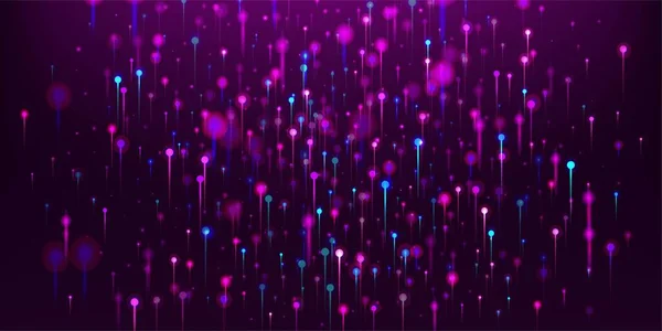 Фіолетово Рожевий Синій Абстрактний Фон Мережевий Науковий Прапор Яскраві Світлові — стоковий вектор