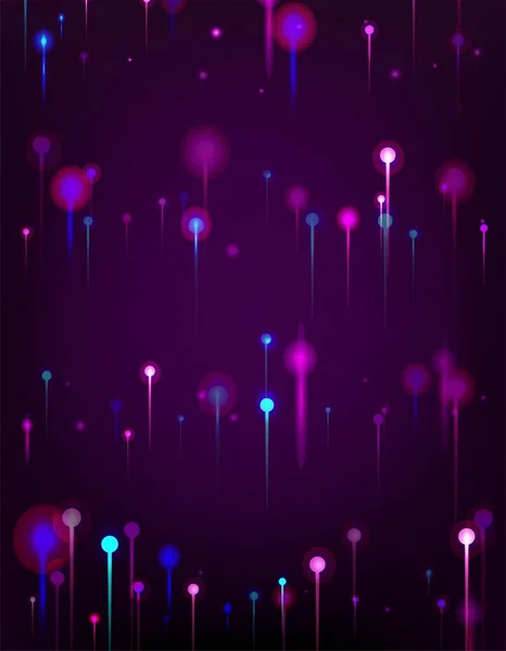 Фиолетовый Розовый Синий Абстрактные Обои Сетевой Технологический Флаг Элементы Ярких — стоковый вектор
