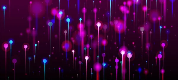 Фиолетовый Синий Розовый Современный Обои Элементы Ярких Световых Булавок Искусственный — стоковый вектор