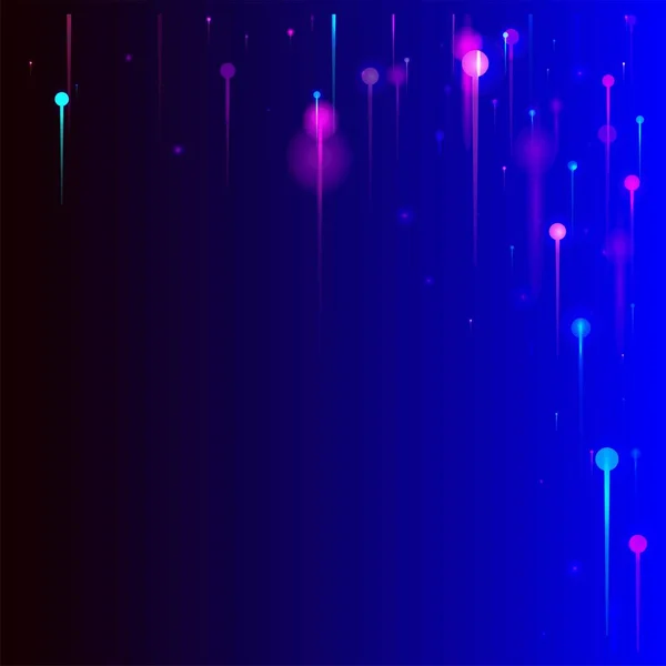 蓝色紫色粉红现代墙纸 网络科技横幅 明亮的发光粒子 大数据人工智能互联网技术背景 光纤社会科学光针 — 图库矢量图片