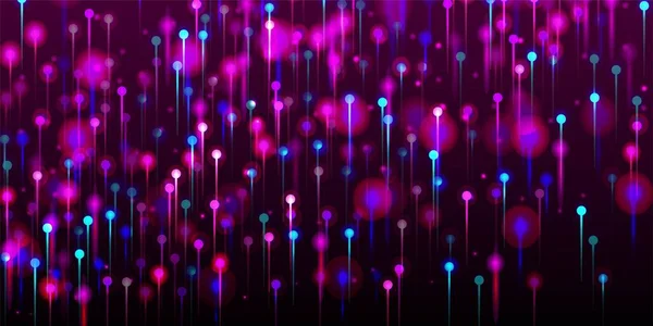 Фіолетовий Синій Рожевий Сучасний Фон Яскраві Світлові Шпильки Частинки Великі — стоковий вектор