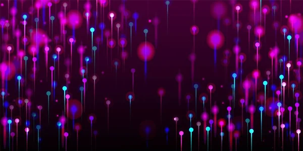 Розово Фиолетовый Голубой Современный Фон Большие Данные Искусственный Интеллект Интернет — стоковый вектор