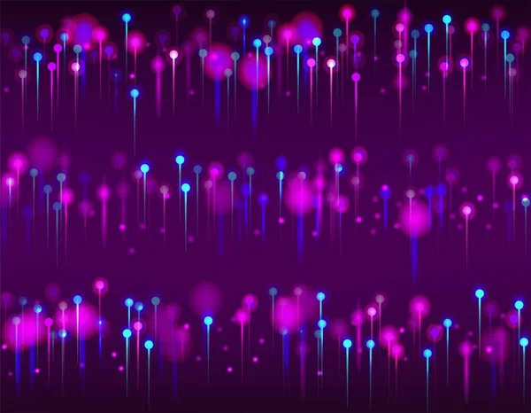 Violet Bleu Rose Moderne Fond Écran Intelligence Artificielle Big Data — Image vectorielle