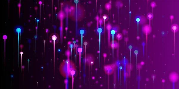 Roxo Azul Rosa Fundo Abstrato Big Data Inteligência Artificial Internet —  Vetores de Stock