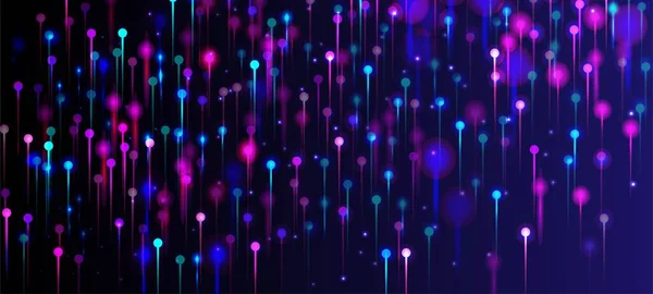 Fondo Pantalla Moderno Rosa Azul Púrpura Big Data Artificial Intelligence — Archivo Imágenes Vectoriales