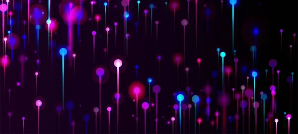 Рожеві Фіолетово Сині Абстрактні Шпалери Великі Дані Штучний Інтелект Технологія — стоковий вектор