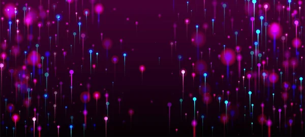 Fondo Pantalla Moderno Rosa Azul Púrpura Inteligencia Artificial Big Data — Vector de stock