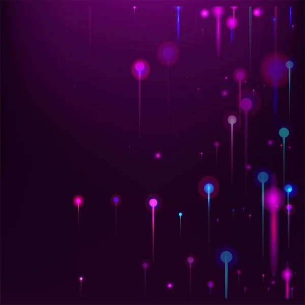 Blue Pink Purple Modern Wallpaper Network Scientific Banner Artificial Intelligence — Stock Vector