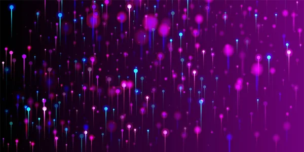 Синий Фиолетовый Розовый Современный Обои Сетевой Технологический Флаг Технология Ethernet — стоковый вектор