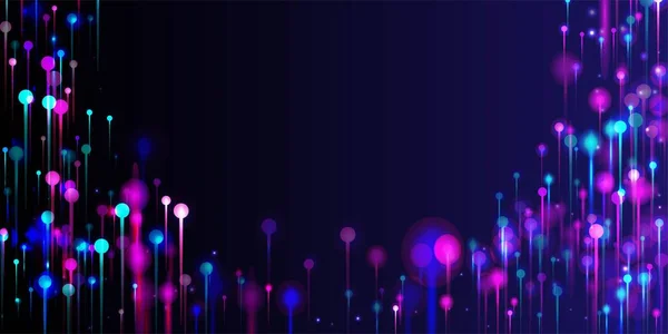 Papel Parede Moderno Roxo Rosa Azul Banner Tecnologia Rede Bright — Vetor de Stock