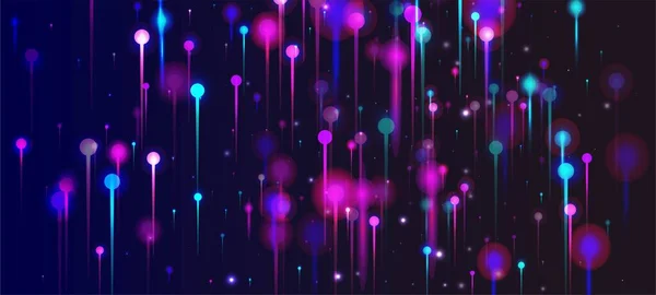 Fondo Pantalla Moderno Rosa Púrpura Azul Brillantes Elementos Luz Brillante — Vector de stock