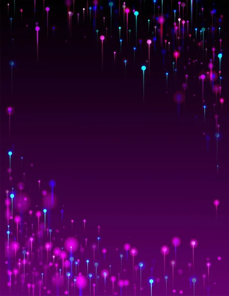 Purple Pink Blue Abstract Wallpaper Network Scientific Banner Bright Light — Stock Vector