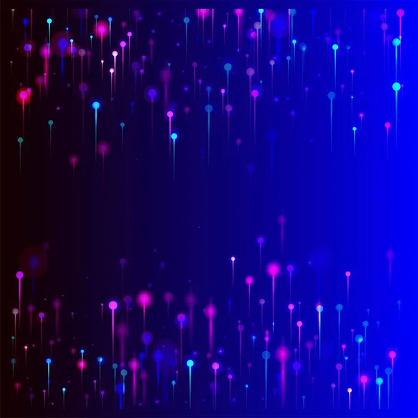 Фиолетовый Розовый Синий Абстрактные Обои Яркие Светящиеся Элементы Технология Ethernet — стоковый вектор