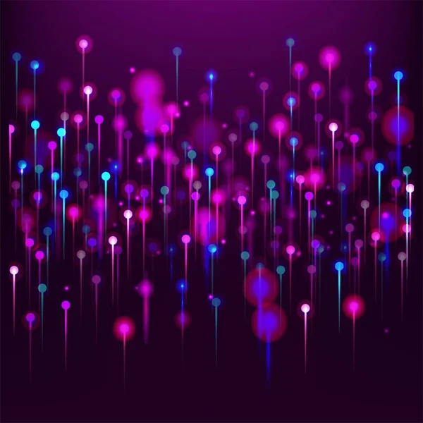 Fond Écran Rose Violet Bleu Abstrait Bannière Scientifique Réseau Éléments — Image vectorielle