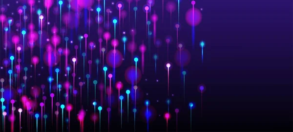 Azul Rosa Roxo Abstrato Fundo Big Data Inteligência Artificial Internet — Vetor de Stock