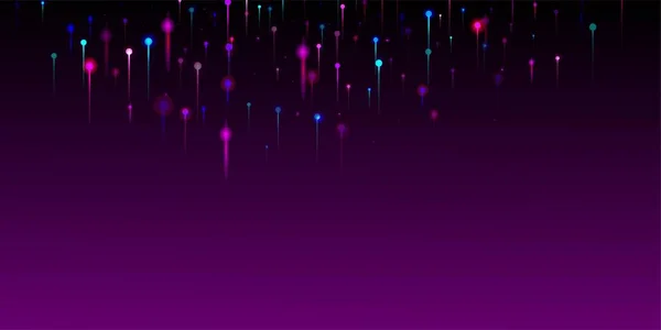 Рожевий Фіолетовий Синій Сучасні Шпалери Великі Дані Штучний Інтелект Технологія — стоковий вектор