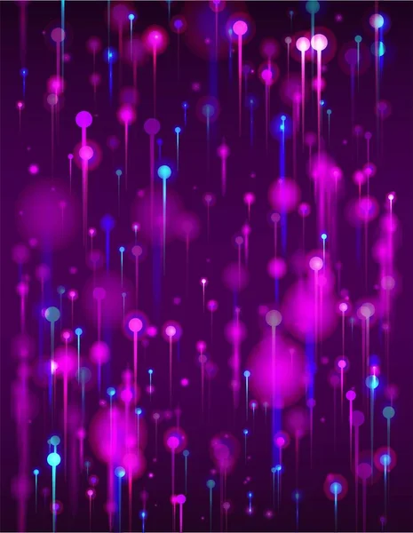 Violet Bleu Rose Papier Peint Abstrait Nœuds Lumineux Vifs Particules — Image vectorielle