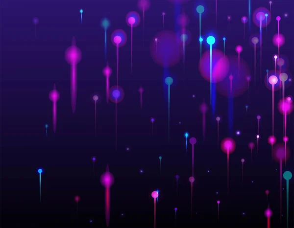 Pink Blue Purple Abstract Wallpaper Network Technology Banner Неонічне Світло — стоковий вектор