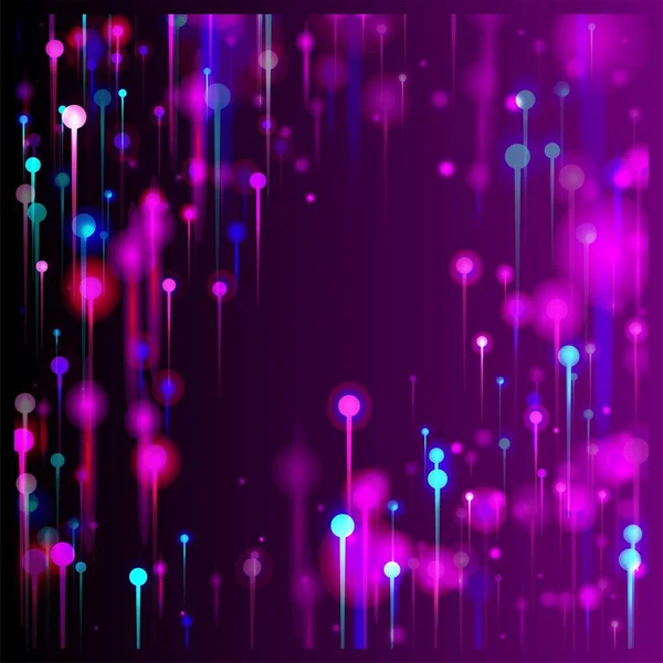 Pink Blue Purple Modern Wallpaper Neon Light Nodes Elements Big — Stock Vector