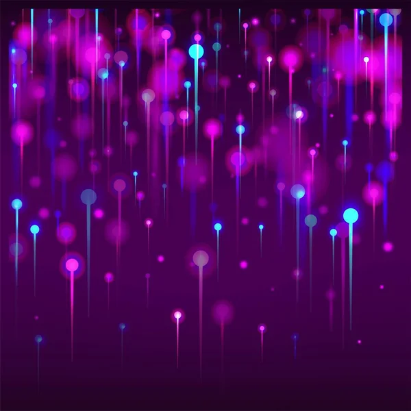 Pink Purple Blue Modern Wallpaper Vivid Light Glow Particles Artificial — Stock Vector