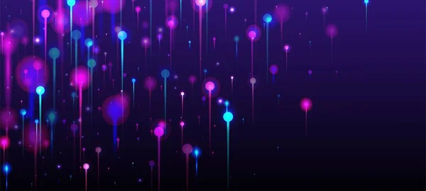 Purple Blue Pink Modern Wallpaper Umělá Inteligence Big Data Internet — Stockový vektor