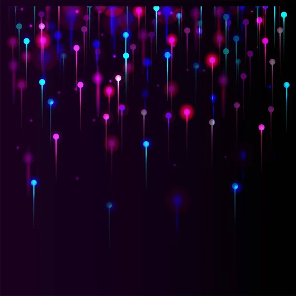 Purple Pink Blue Abstract Wallpaper Netwerk Wetenschappelijke Banner Neon Light — Stockvector