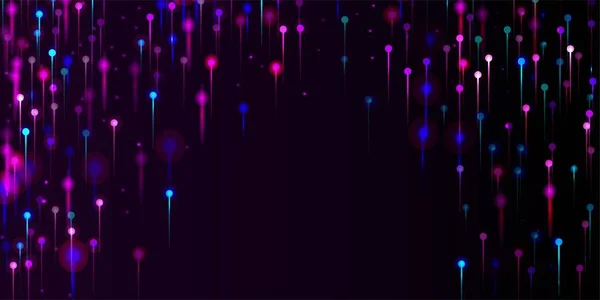 Purple Blue Pink Abstract Wallpaper Network Scientific Banner Neon Light — Stock Vector