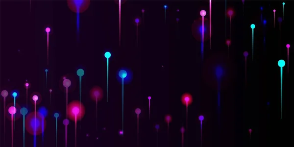 Синій Фіолетовий Рожевий Сучасні Шпалери Штучний Інтелект Великі Дані Інтернет — стоковий вектор