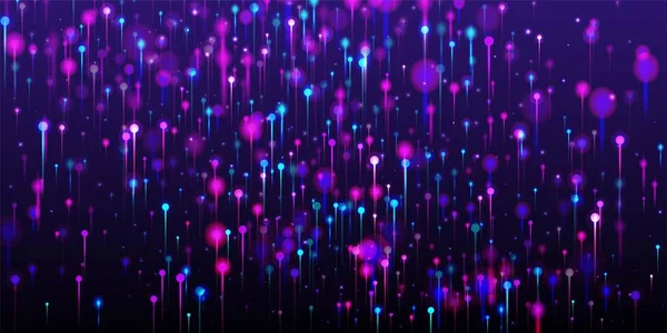 Papel Parede Moderno Roxo Rosa Azul Brilho Luz Brilhante Partículas —  Vetores de Stock