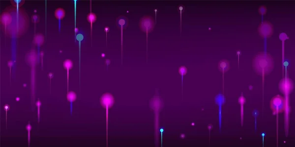 Фиолетовый Синий Розовый Современный Обои Искусственный Интеллект Big Data Ethernet — стоковый вектор