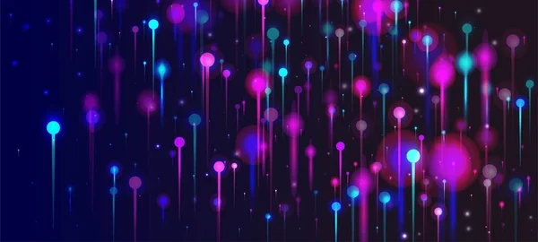 Purple Blue Pink Modern Wallpaper Prvky Jasných Světelných Kolíků Network — Stockový vektor