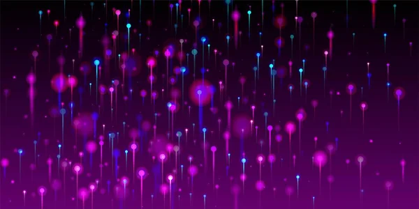 Синій Фіолетовий Рожевий Абстрактний Фон Банер Мережевих Технологій Неонове Світло — стоковий вектор
