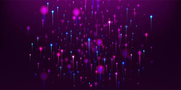 Сині Рожеві Фіолетові Абстрактні Шпалери Банер Мережевих Технологій Неонове Світло — стоковий вектор