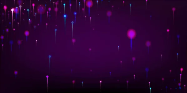 Фіолетово Сині Рожеві Абстрактні Шпалери Яскраві Частинки Світлового Світіння Банер — стоковий вектор