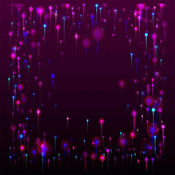 Papel Parede Rosa Roxo Azul Moderno Neon Light Nodes Elements —  Vetores de Stock