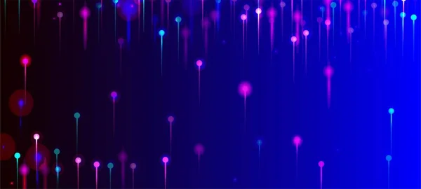 Фиолетовый Синий Розовый Абстрактные Обои Искусственный Интеллект Big Data Ethernet — стоковый вектор