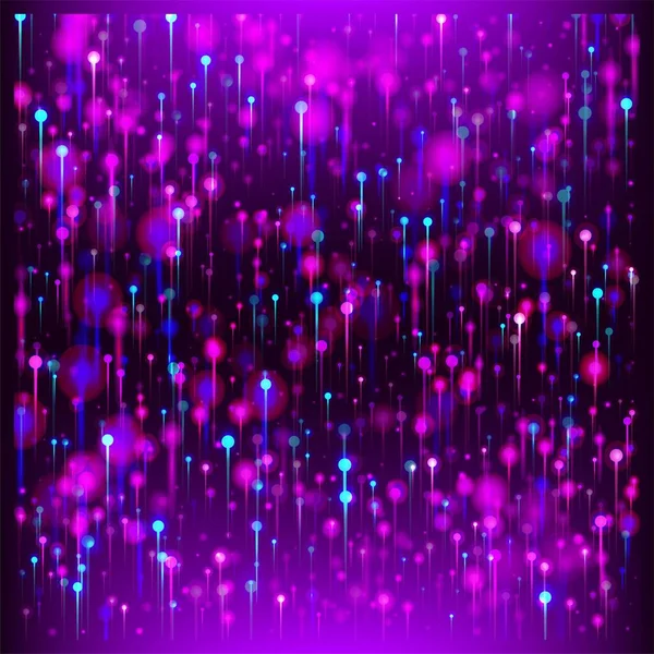 Рожево Блакитний Фіолетовий Сучасні Шпалери Мережевий Науковий Прапор Штучний Інтелект — стоковий вектор