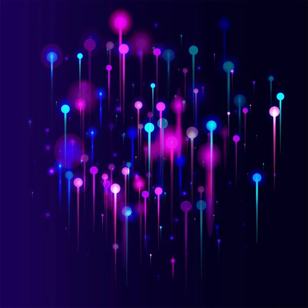 Розовый Синий Фиолетовый Абстрактные Обои Искусственный Интеллект Большие Данные Интернет — стоковый вектор