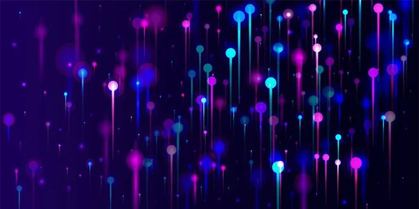 Roxo Azul Rosa Fundo Moderno Inteligência Artificial Big Data Internet — Vetor de Stock