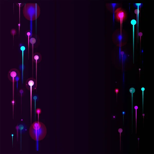 Bleu Rose Violet Papier Peint Moderne Épingles Lumière Vives Particules — Image vectorielle