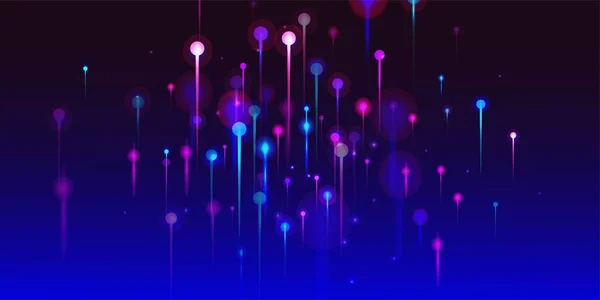 Синій Рожевий Фіолетовий Абстрактний Фон Яскраві Елементи Світлових Вузлів Великі — стоковий вектор