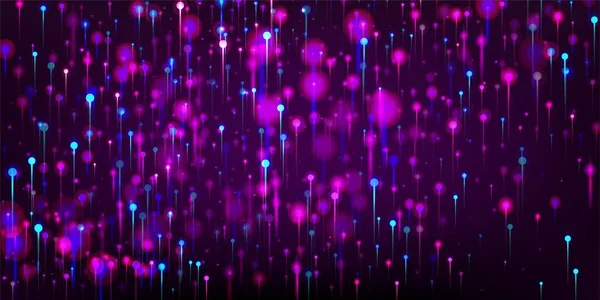 Pink Blue Purple Modern Wallpaper Big Data Artificial Intelligence Internet — стоковий вектор