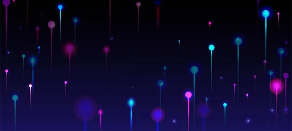 Фіолетовий Синій Рожевий Абстрактний Фон Банер Мережевих Технологій Неонове Світло — стоковий вектор