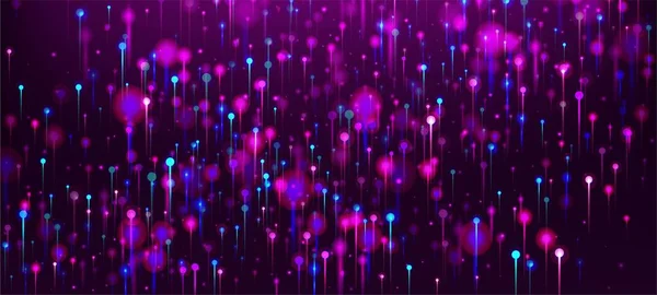 Синий Розовый Фиолетовый Современный Фон Искусственный Интеллект Большие Данные Интернет — стоковый вектор
