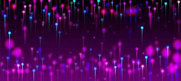 Рожево Блакитний Фіолетовий Абстрактний Фон Банер Мережевих Технологій Штучний Інтелект — стоковий вектор