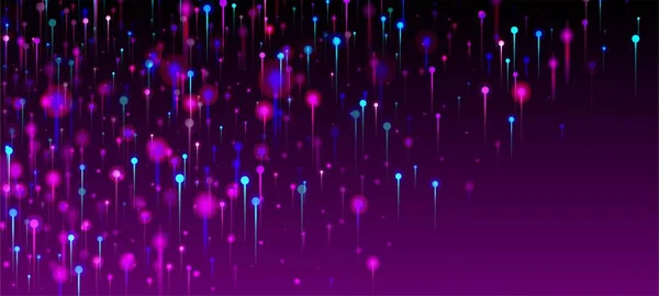 Purple Blue Pink Modern Wallpaper Vědecký Prapor Sítě Umělá Inteligence — Stockový vektor